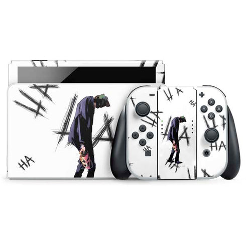 DC Comics The Joker HAHAHA Walking Nintendo Switch OLED (2021) Skin